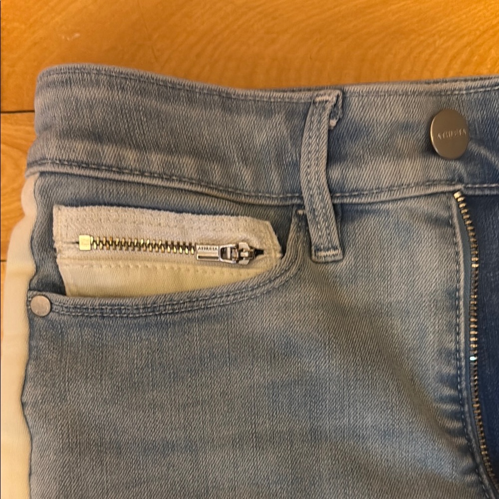 Athleta Sculptek Jeans with White Stripe - Picture 2 of 5